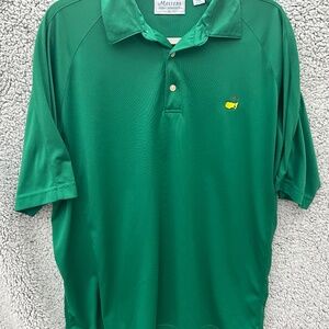 Masters Performance Masters green golf polo shirt.  Size Large